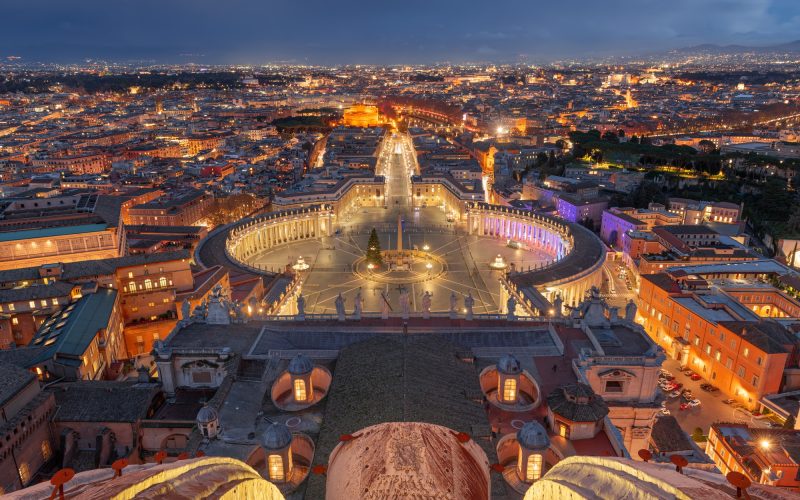 Vatican City State at Night